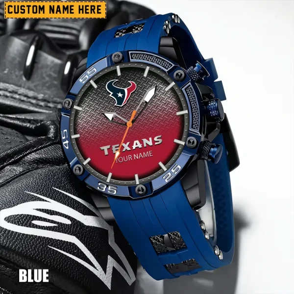 Houston Texans Mens Silicone Waterproof Date Fashion WristWatch ANZSSFWW013 - Image 2
