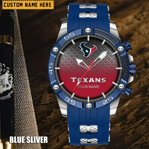 Houston Texans Mens Silicone Waterproof Date Fashion WristWatch ANZSSFWW013 - Image 3