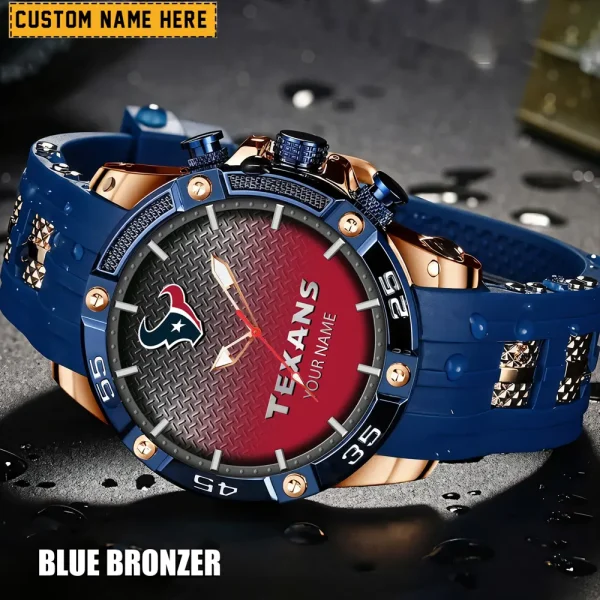 Houston Texans Mens Silicone Waterproof Date Fashion WristWatch ANZSSFWW013 - Image 4