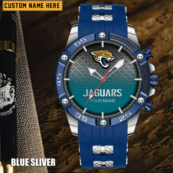 Jacksonville Jaguars Mens Silicone Waterproof Date Fashion WristWatch ANZSSFWW015 - Image 3