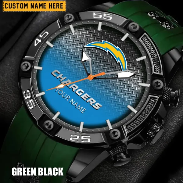 Los Angeles Chargers Mens Silicone Waterproof Date Fashion WristWatch ANZSSFWW018 - Image 4