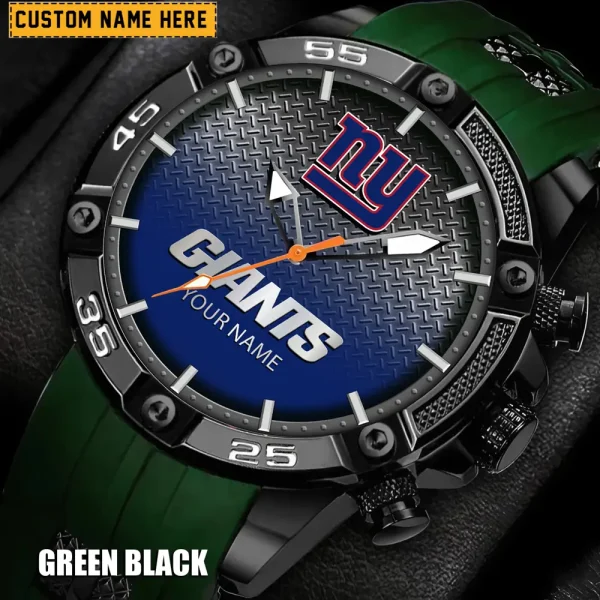 New York Giants Mens Silicone Waterproof Date Fashion WristWatch ANZSSFWW024 - Image 4