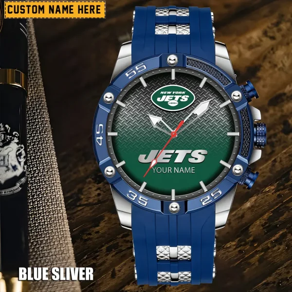 New York Jets Mens Silicone Waterproof Date Fashion WristWatch ANZSSFWW025 - Image 5