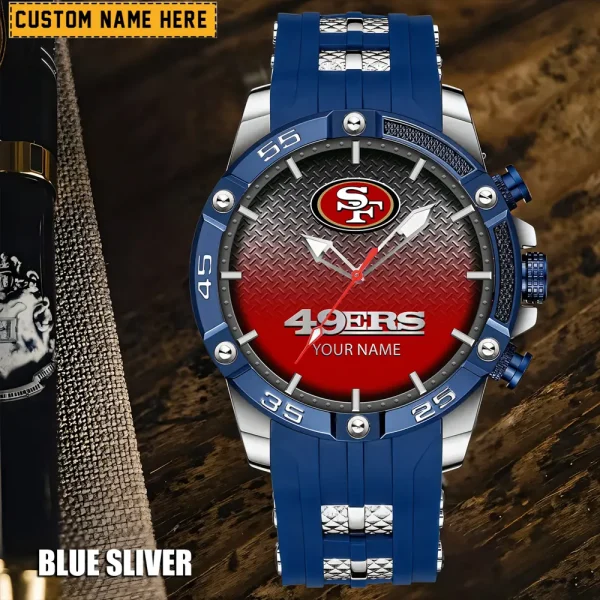 San Francisco 49ers Mens Silicone Waterproof Date Fashion WristWatch ANZSSFWW028 - Image 5