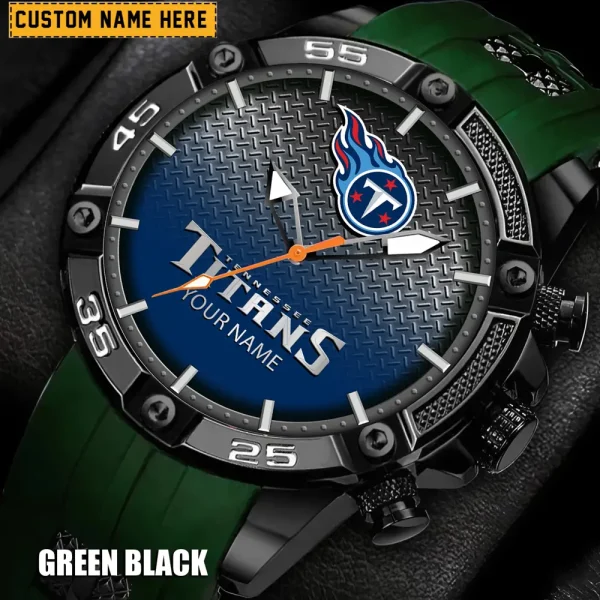 Tennessee Titans Mens Silicone Waterproof Date Fashion WristWatch ANZSSFWW031 - Image 4