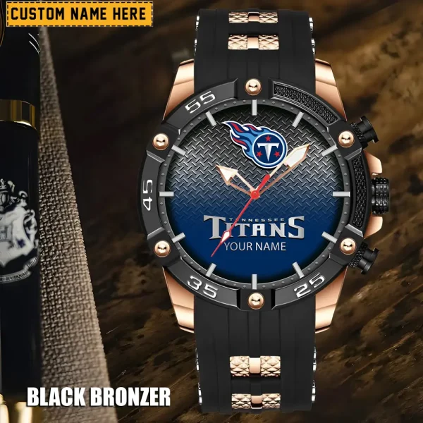 Tennessee Titans Mens Silicone Waterproof Date Fashion WristWatch ANZSSFWW031 - Image 5