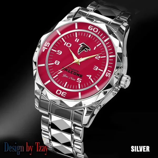 Atlanta Falcons Men Watch Classic Business Calendar Week Stainless Steel Waterproof MTTDMW228