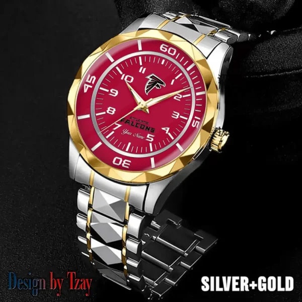 Atlanta Falcons Men Watch Classic Business Calendar Week Stainless Steel Waterproof MTTDMW228 - Image 5