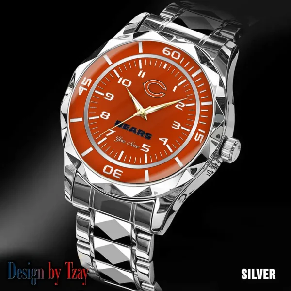 Chicago Bears Men Watch Classic Business Calendar Week Stainless Steel Waterproof MTTDMW232 - Image 3