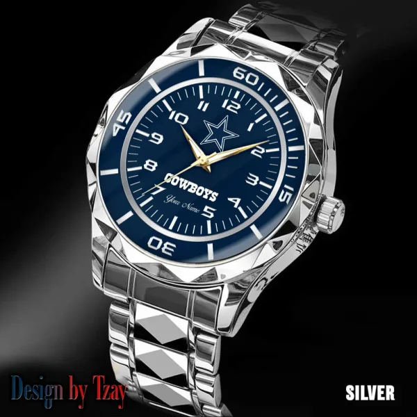 Dallas Cowboys Men Watch Classic Business Calendar Week Stainless Steel Waterproof MTTDMW236 - Image 4