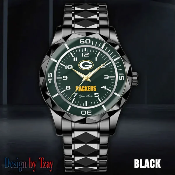 Green Bay Packers Men Watch Classic Business Calendar Week Stainless Steel Waterproof MTTDMW239 - Image 2