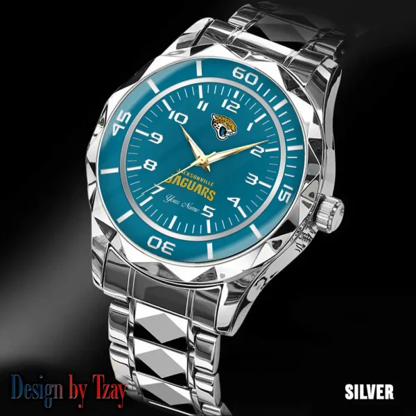 Jacksonville Jaguars Men Watch Classic Business Calendar Week Stainless Steel Waterproof MTTDMW242 - Image 4