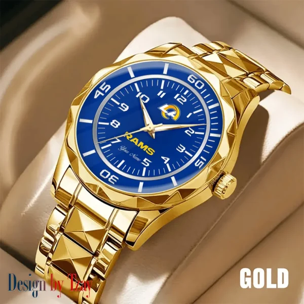 Los Angeles Rams Men Watch Classic Business Calendar Week Stainless Steel Waterproof MTTDMW246 - Image 4