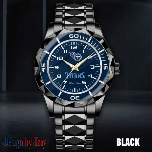 Tennessee Titans Men Watch Classic Business Calendar Week Stainless Steel Waterproof MTTDMW248 - Image 3