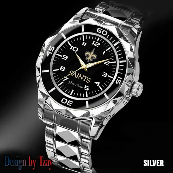 New Orleans Saints Men Watch Classic Business Calendar Week Stainless Steel Waterproof MTTDMW251 - Image 2