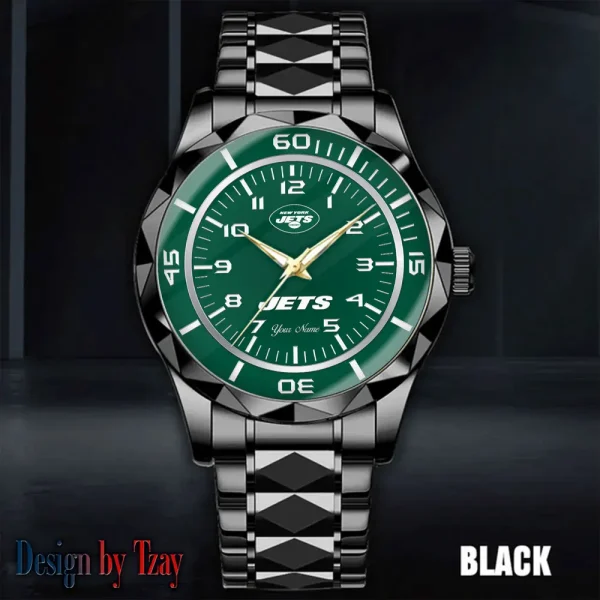 New York Jets Men Watch Classic Business Calendar Week Stainless Steel Waterproof MTTDMW252 - Image 3