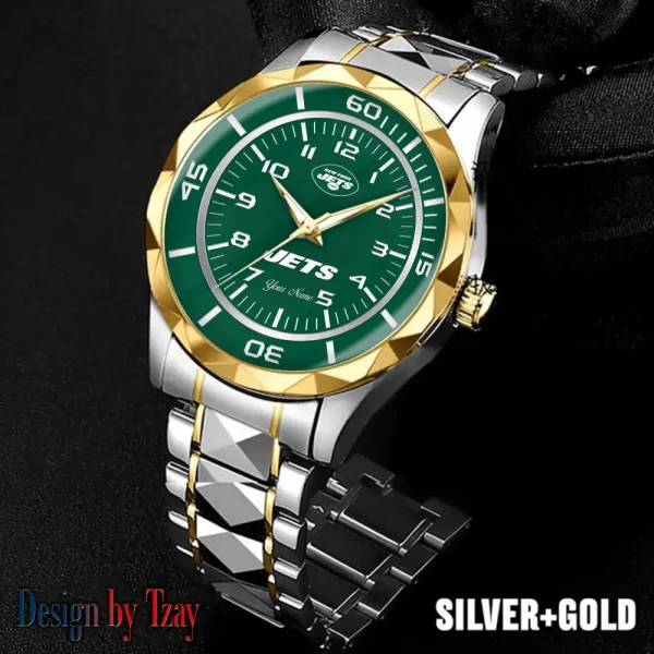 New York Jets Men Watch Classic Business Calendar Week Stainless Steel Waterproof MTTDMW252 - Image 5