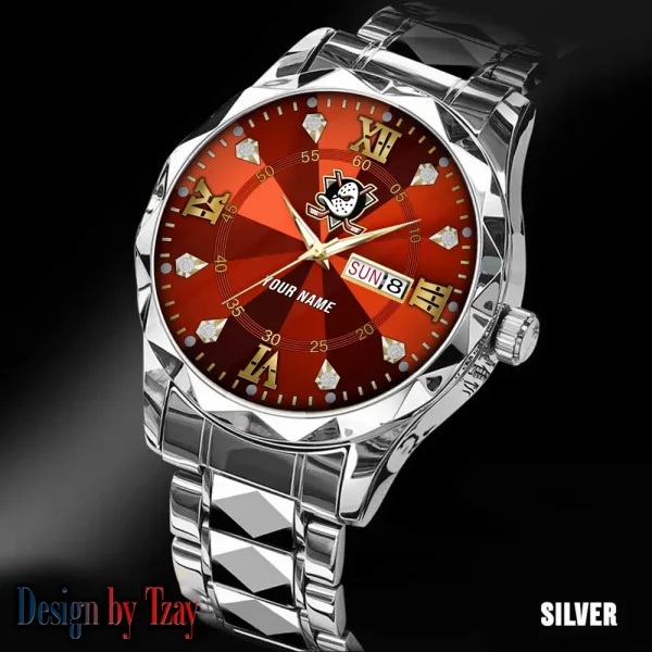Anaheim Ducks NHL Men Watch Classic Business Calendar Week Stainless Steel Waterproof MTTDMW259 - Image 4