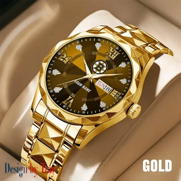 Boston Bruins NHL Men Watch Classic Business Calendar Week Stainless Steel Waterproof MTTDMW260 - Image 5