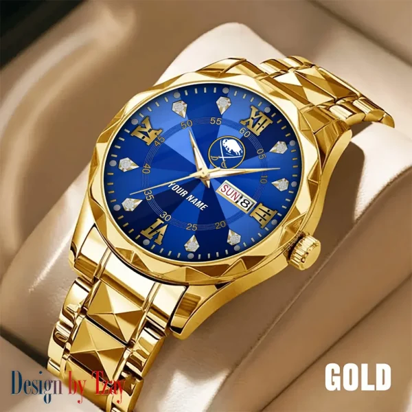 Buffalo Sabres NHL Men Watch Classic Business Calendar Week Stainless Steel Waterproof MTTDMW261 - Image 5