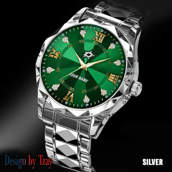 Dallas Stars NHL Men Watch Classic Business Calendar Week Stainless Steel Waterproof MTTDMW267 - Image 2