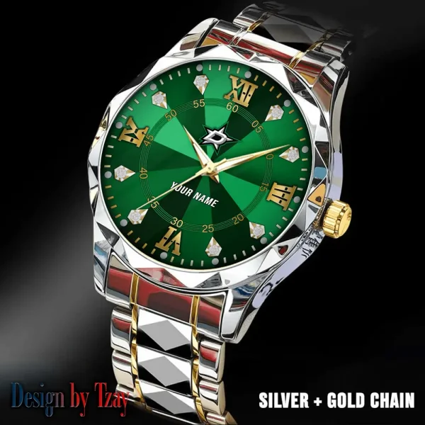 Dallas Stars NHL Men Watch Classic Business Calendar Week Stainless Steel Waterproof MTTDMW267 - Image 3