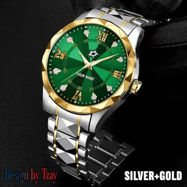 Dallas Stars NHL Men Watch Classic Business Calendar Week Stainless Steel Waterproof MTTDMW267