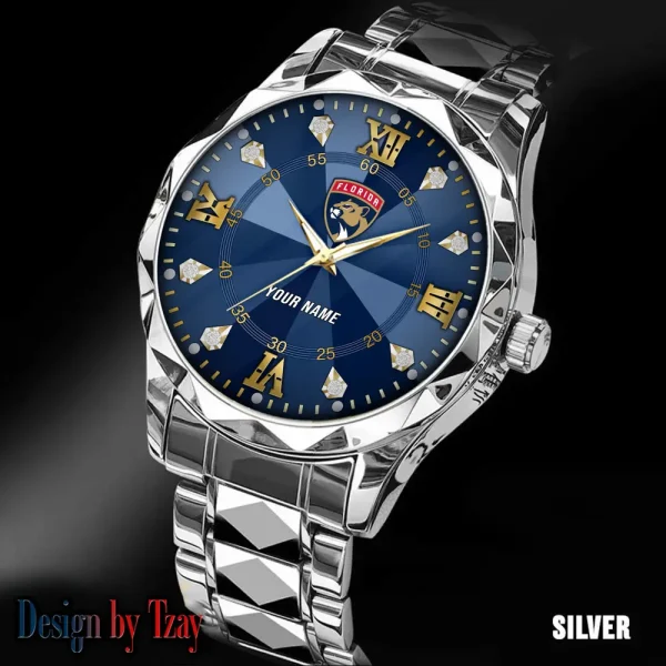 Florida Panthers NHL Men Watch Classic Business Calendar Week Stainless Steel Waterproof MTTDMW270 - Image 4