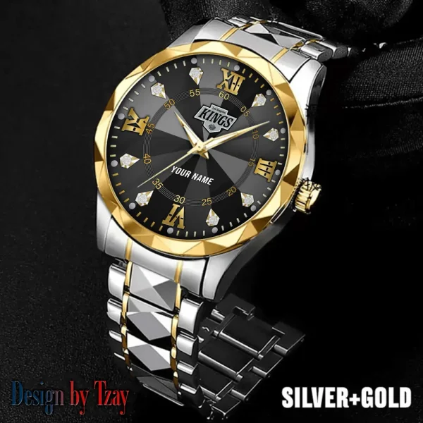 Los Angeles Kings NHL Men Watch Classic Business Calendar Week Stainless Steel Waterproof MTTDMW271