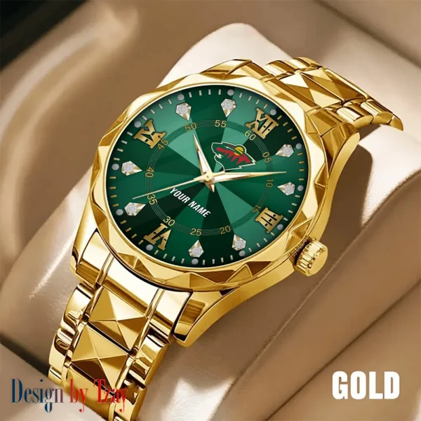 Minnesota Wild NHL Men Watch Classic Business Calendar Week Stainless Steel Waterproof MTTDMW272 - Image 2