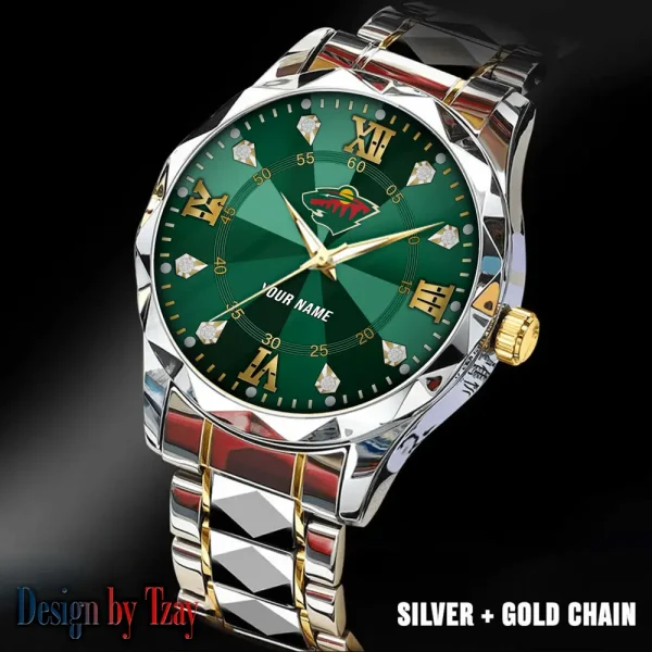Minnesota Wild NHL Men Watch Classic Business Calendar Week Stainless Steel Waterproof MTTDMW272 - Image 4