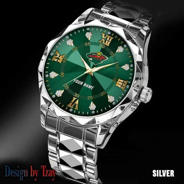 Minnesota Wild NHL Men Watch Classic Business Calendar Week Stainless Steel Waterproof MTTDMW272 - Image 5