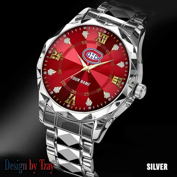 Montreal Canadiens NHL Men Watch Classic Business Calendar Week Stainless Steel Waterproof MTTDMW273 - Image 2