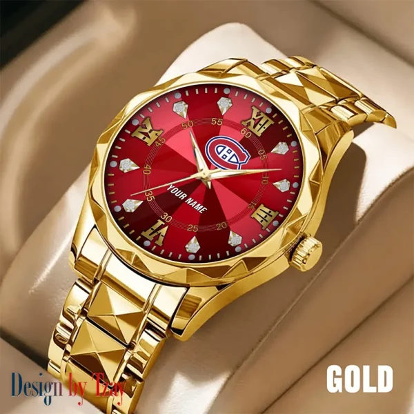 Montreal Canadiens NHL Men Watch Classic Business Calendar Week Stainless Steel Waterproof MTTDMW273 - Image 3