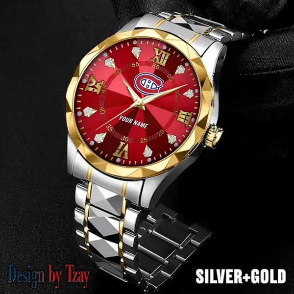 Montreal Canadiens NHL Men Watch Classic Business Calendar Week Stainless Steel Waterproof MTTDMW273