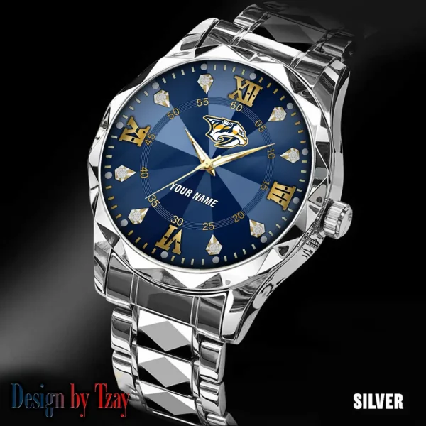 Nashville Predators NHL Men Watch Classic Business Calendar Week Stainless Steel Waterproof MTTDMW274 - Image 3