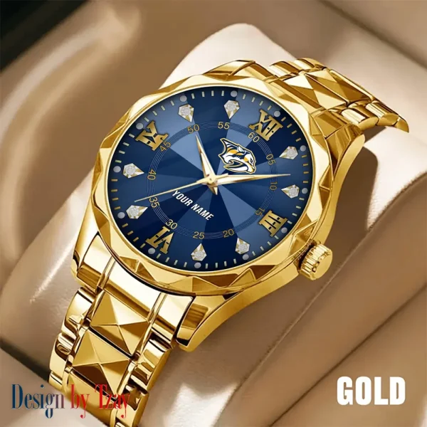 Nashville Predators NHL Men Watch Classic Business Calendar Week Stainless Steel Waterproof MTTDMW274 - Image 4