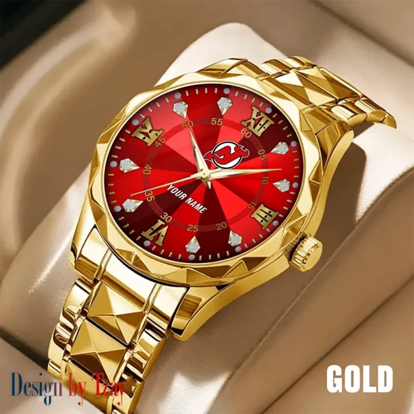 New Jersey Devils NHL Men Watch Classic Business Calendar Week Stainless Steel Waterproof MTTDMW275 - Image 3