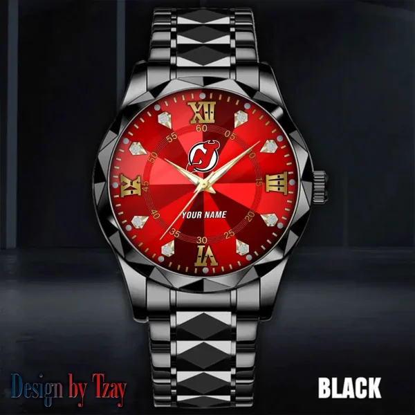New Jersey Devils NHL Men Watch Classic Business Calendar Week Stainless Steel Waterproof MTTDMW275 - Image 4