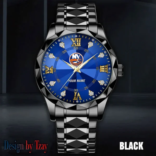 New York Islanders NHL Men Watch Classic Business Calendar Week Stainless Steel Waterproof MTTDMW276 - Image 5