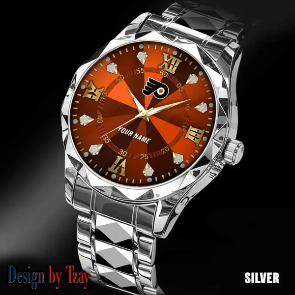 Philadelphia Flyers NHL Men Watch Classic Business Calendar Week Stainless Steel Waterproof MTTDMW279 - Image 4