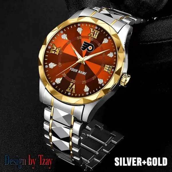 Philadelphia Flyers NHL Men Watch Classic Business Calendar Week Stainless Steel Waterproof MTTDMW279