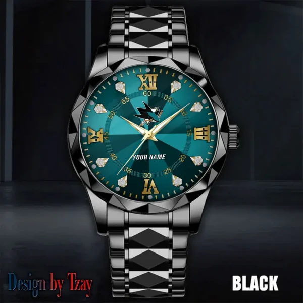 San Jose Sharks NHL Men Watch Classic Business Calendar Week Stainless Steel Waterproof MTTDMW281 - Image 4