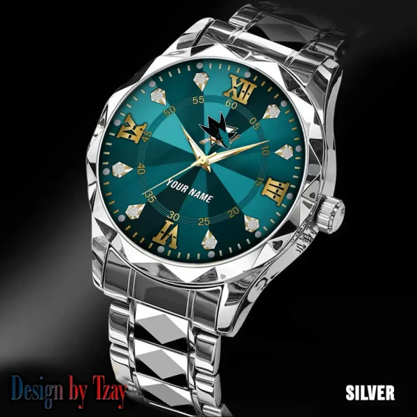 San Jose Sharks NHL Men Watch Classic Business Calendar Week Stainless Steel Waterproof MTTDMW281 - Image 5