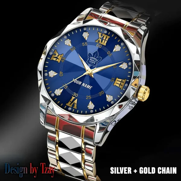 Toronto Maple Leafs NHL Men Watch Classic Business Calendar Week Stainless Steel Waterproof MTTDMW285 - Image 5