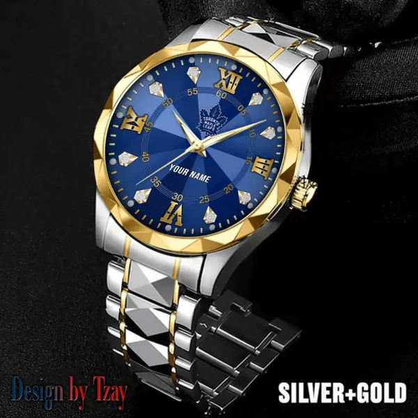 Toronto Maple Leafs NHL Men Watch Classic Business Calendar Week Stainless Steel Waterproof MTTDMW285
