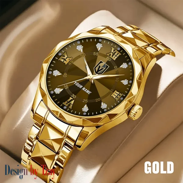 Vegas Golden Knights NHL Men Watch Classic Business Calendar Week Stainless Steel Waterproof MTTDMW288 - Image 3