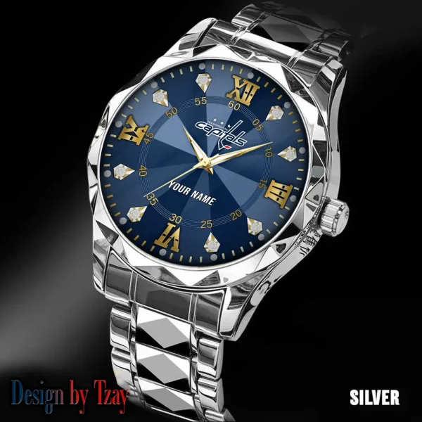 Washington Capitals NHL Men Watch Classic Business Calendar Week Stainless Steel Waterproof MTTDMW289 - Image 2