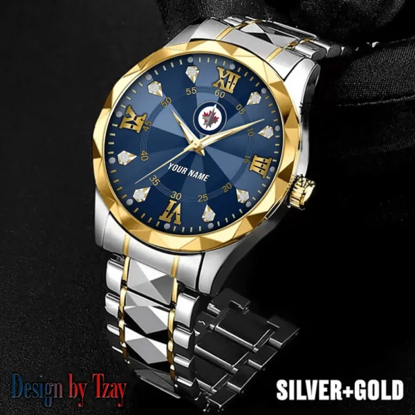 Winnipeg Jets NHL Men Watch Classic Business Calendar Week Stainless Steel Waterproof MTTDMW290
