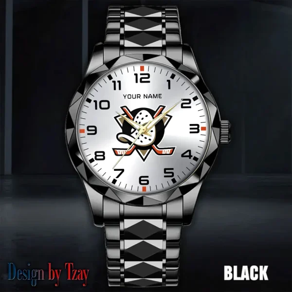Anaheim Ducks NHL Men Watch Classic Business Calendar Week Stainless Steel Waterproof MTTDMW291 - Image 4